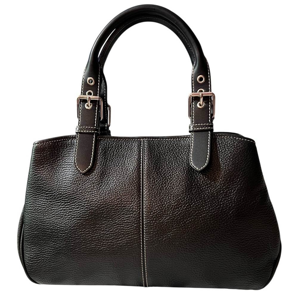 Dooney & Bourke Pebbled Leather All Weather Leather Bag/Satchel, Minimalist